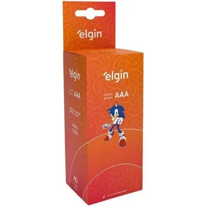 Caixa Pilhas AAA Palito 40 Unidades Elgin