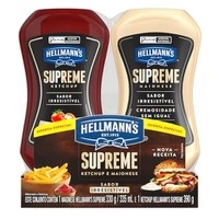 [REC/ R$16,57 +por-] Kit Ketchup 390g + Maionese 330g Hellmann's Supreme
