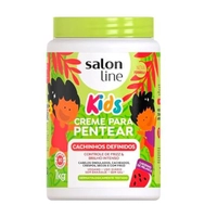 [REC] Salon Line, Creme de Pentear Infantil, Cachinhos Definidos, Controle de Frizz e Brilho Intenso, Vegano - 1 Kg