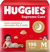 (REC) Huggies Fralda Supreme Care M 196 Un
