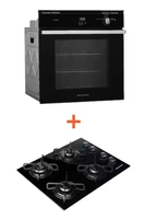 Combo Cooktop 4 bocas Brastemp + Forno de embutir a gás Brastemp (BDD61AE + BOA84AE) + BDD6_BOA8_CJ