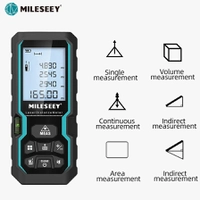 [Taxa Inclusa] MILESEEY S6 Fita métrica a Trena laser 40M 60M 80M 100M Telêmetro laser IP54 Régua eletrônica Ferramenta de medição útil