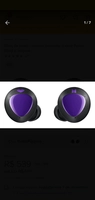 Fone de ouvido sem fio Samsung Galaxy Buds+ preto e púrpura - R$539