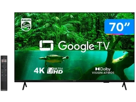 [Magalu/Moedas R$ 3546] Smart TV 70” 4K UHD D-LED Philips Série 7408 VA 