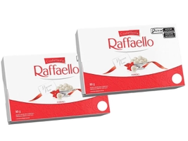 [R$ 14,84 cada] Kit Bombom Confetteria Wafer Raffaello Amêndoa - Coco Cremoso 90g 2 Pacotes com 9 Unidades Cada