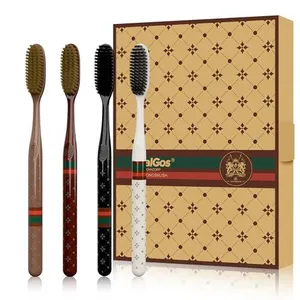 Escova de Dentes Cabeça Longa Kit 4 Unidades