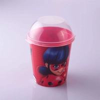(R$ 6,54) Pote Pipoca 600ml Miraculous Ladybug Plasútil Vermelho