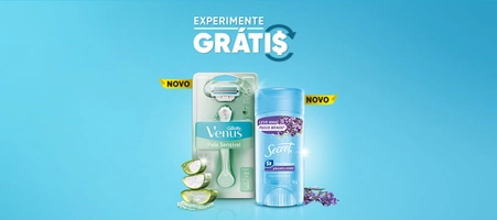 Compre Secret ou Venus e Receba até R$40 de Reembolso – Válido até 30/09 [Descubra P&G]