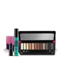 Kit Mães: paleta de sombras + máscara cílios + batom matte + caixa de presente GG - R$159,90