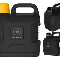 Garrafão Térmico 5 Litros Mantém Gelado Quente Preto E Amarelo Trilha Camping Supertermo Termolar