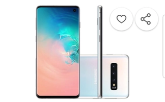 Smartphone Samsung Galaxy S10 128GB Dual Chip Desbloqueado Tim Android 9.0 Tela 6,1” Octa-Core 4G Câmera 12MP - Branco
