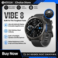 [TAXAS INCLUSAS] Smartwatch Zeblaze Vibe 8 com Chamada e Lanterna 