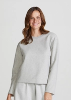 Blusão Básico Feminino Em Moletom - Cinza