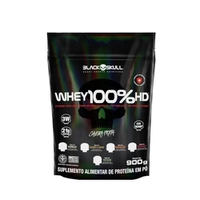 [LV3 por R$61 un/Rec] Refil Whey 100% Hd Chocolate 900G, Black Skull