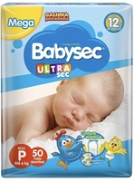 [Prime] [R$0,45u] Fraldas descartáveis Babysec Ultrasec Galinha Pintadinha, 50 Unidades, Tamanho P Até 6 Kg | R$22