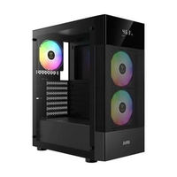 Gabinete Gamer AURA GC5 ARGB Vidro Temperado Preto