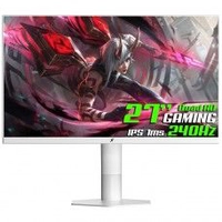 Monitor Gamer SuperFrame Orbit Plus, 27 Pol, Quad HD, 240Hz, IPS, 1ms, 115% sRGB, FreeSync/G-Sync, Suporte Articulado, HDMI/DP, Branco