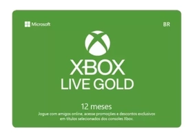 Gift Card Digital XBox Live Gold Geoblocked Assinatura 12 meses