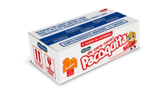 PAÇOQUITA ROLHA EMBALADA CAIXA DE 1,5KG COM 100 UNIDADES DE 15G