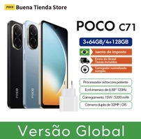 [BR] Xiaomi Smartphone POCO C71 4GB RAM 128GB ROM 6,67 display 15W 32MP 5200 mAh Battery Global version