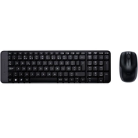 Kit Teclado e Mouse Logitech MK220 Sem Fio Black ABNT2 | R$110