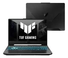 Notebook Gamer ASUS TUF Gaming A15, AMD RYZEN 7 7435HS 3,1 GHz, 8GB Ram, 512GB SSD, KeepOS Linux, Tela 15,6" Full HD 144Hz, Graphite Black - FA506NFR-