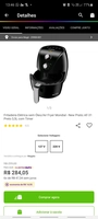 [CLIENTE OURO] Fritadeira Elétrica sem Óleo/Air Fryer Mondial - New Pratic AF-31 Preto 3,5L