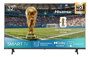 Hisense Smart TV HD 32 Polegadas 32A4NV com HDR10, DTS Virtual X, Compatibilidade Alexa e Google Home