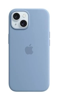 Capa de Silicone MagSafe iPhone 15 Azul-Inverno