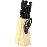 [Ame 39,99] Jogo de Facas com Cepo e Tesoura 8 Peças - Casual Home