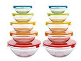 Conjunto de Tigelas de Vidro 10 Peças Casambiente