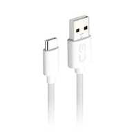 Cabo USB-USB C C3Plus, 2Metros, Branco, 2A, Cb-C21Wh