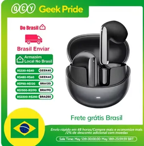 [Moedas R$ 150/Do Brasil/Mastercard] Fone de ouvido sem fio QCY HT10 AilyBuds Pro+ ANC