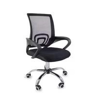 Cadeira Escritório Begonia Mesh Giratória Preta