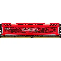 Memória Crucial Ballistix Sport LT, 8GB, 2666MHz, DDR4, CL16, Vermelho