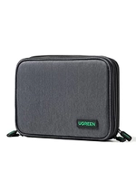 Organizador de cabos UGREEN para cabo USB, cartão SD, disco rígido, Power Bank, iPad Mini Tablet - Preto