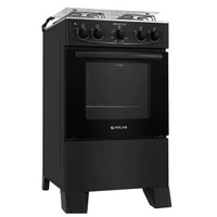 Fogão Atlas 4 Bocas Mônaco Plus com Mesa de Inox Bivolt – Preto | R$471