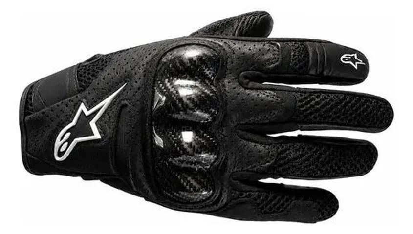 Luva Alpinestars Smx-1 Air V2 Preta Motociclismo