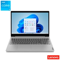 Notebook Lenovo, Intel® Core™ i3 1115G4, 4GB, 256GB SSD, Tela de 15,6" Prata, Ideapad 3i - 82MD000ABR