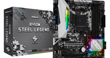 Placa Mãe Amd Am4 Asrock B450M Steel Legend Matx | R$701