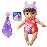 Boneca Baby Alive Boa Noite, Peppa! Morena F2388 Hasbro