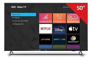 Smart Tv 50 Aoc Series 50u6125/78g Dled Roku Os 4k