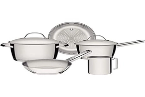 Conjunto de Panelas Inox com Fundo Triplo 5 Peças