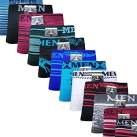 Kit 10 Cuecas Boxer Em Microfibra Adulto