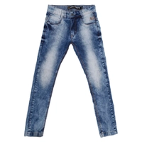 CALÇA JEANS JUVENIL PARA MENINO - AZUL - R$ 49