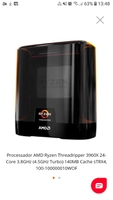 Processador AMD Ryzen Threadripper 3960X 24-Core 3.8GHz (4.5GHz Turbo) 140MB Cache sTRX4 100-100000010WOF