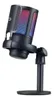 Microfone Condensador Rgb Alta Sensibilidade Usb Gamer Strea