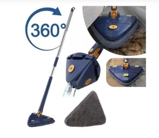 Mop Esfregão Triângulo Limpeza 360 Giratória Limpa Vidros  Piso  Parede