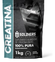 Creatina Monohidratada 1Kg 100% Pura Soldiers Nutrition Sem sabor