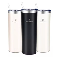 [R$15,99 Moedas/APP] Copo Térmico Inox Romantic Crown 600ML